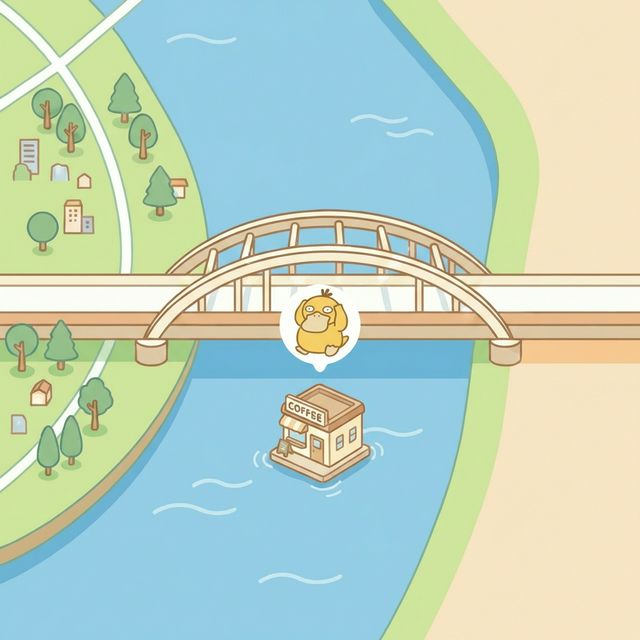 고라파덕 카페 매장 지도 - 원효대교